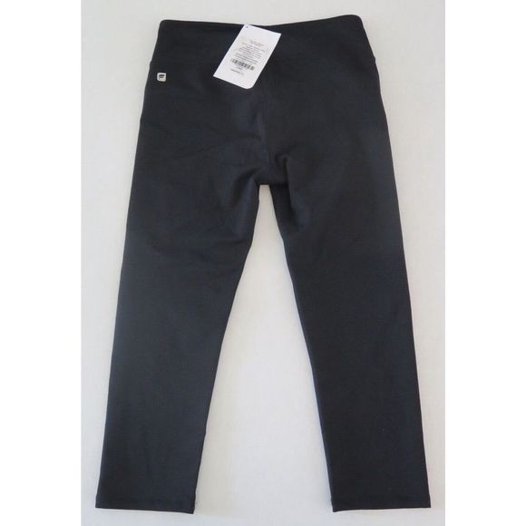 Fabletics Women's Sz XS (4) Black PowerHold Salar Capri Crop Capri Tights $50 - Picture 2 of 3